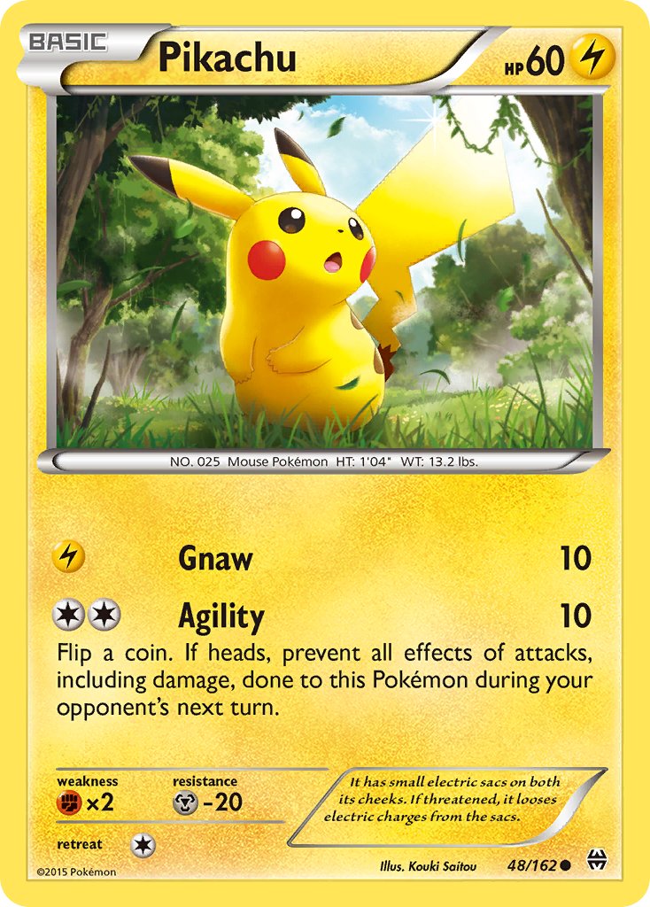 BREAKthrough Pikachu Pokémon card