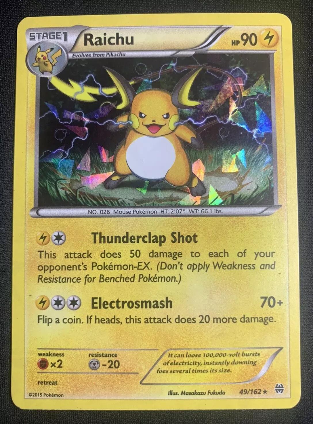 BREAKthrough Raichu [Cracked-Ice] Pokémon card