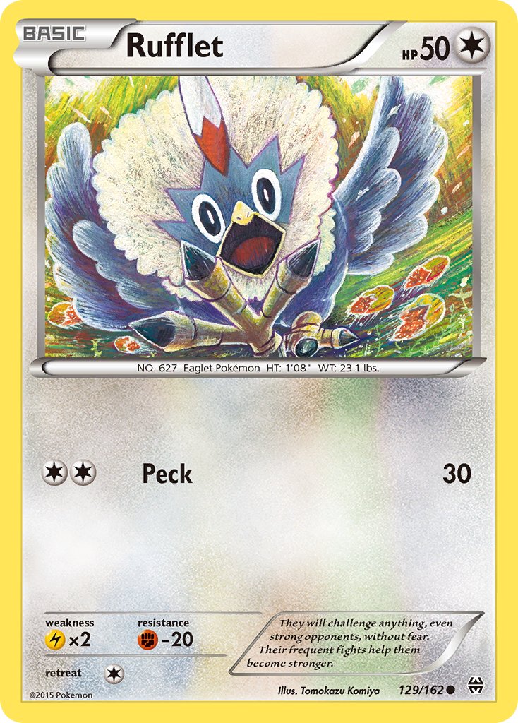 BREAKthrough Rufflet Pokémon card