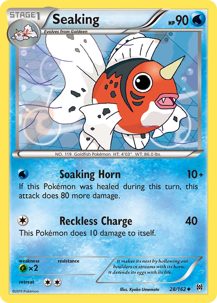 BREAKthrough Seaking Pokémon card
