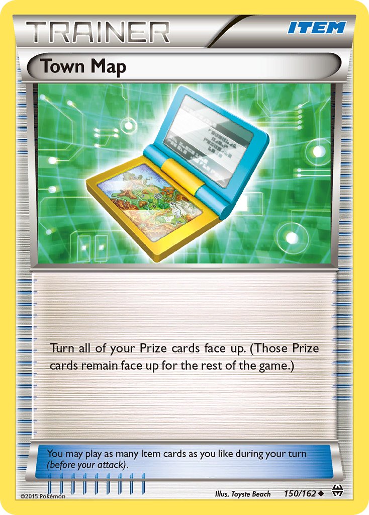 BREAKthrough Town Map Pokémon card