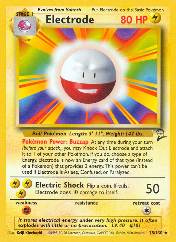 Base Set 2 Electrode Pokémon card