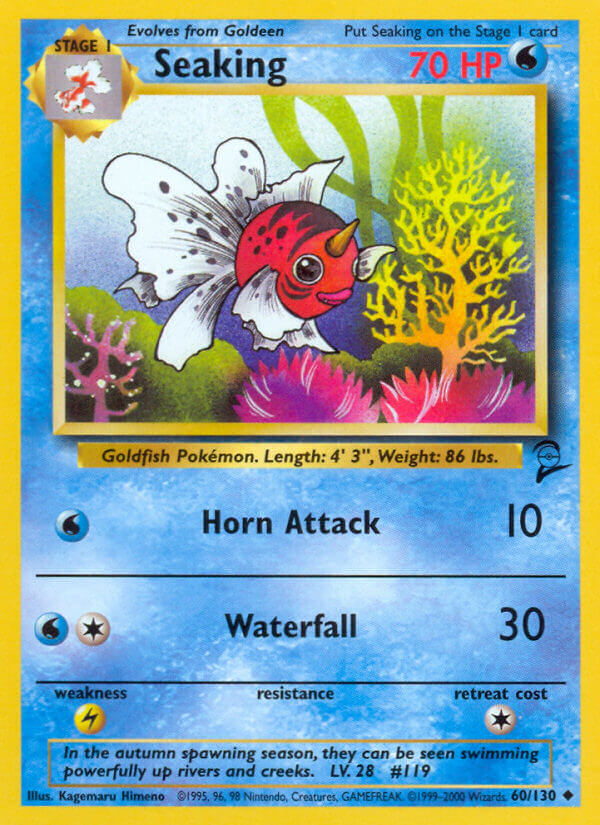 Base Set 2 Seaking Pokémon card