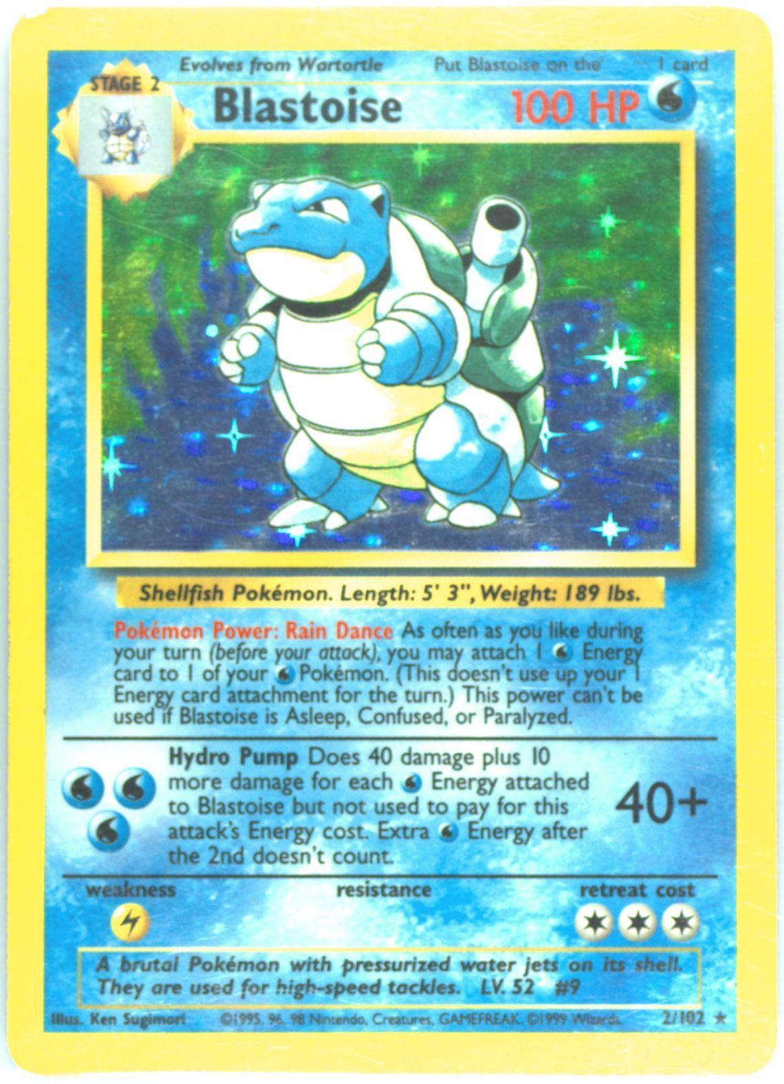 Base Set Blastoise [Stage-Error] Pokémon card