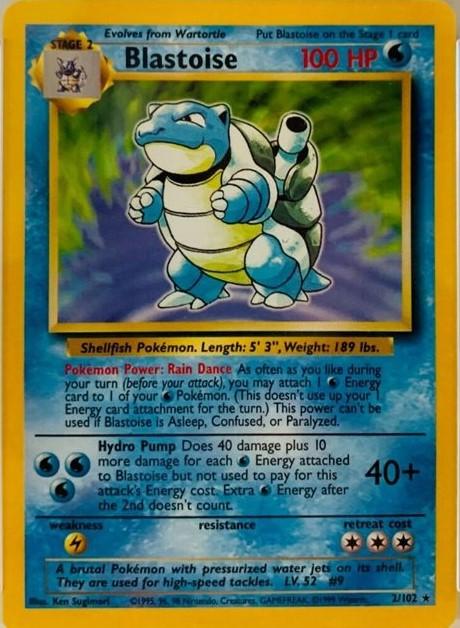Base Set Blastoise [Trainer-Deck-B] Pokémon card