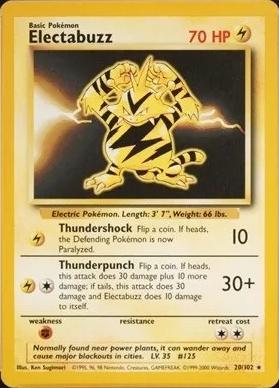 Base Set [1999-2000] Electabuzz [1999-2000] Pokémon card