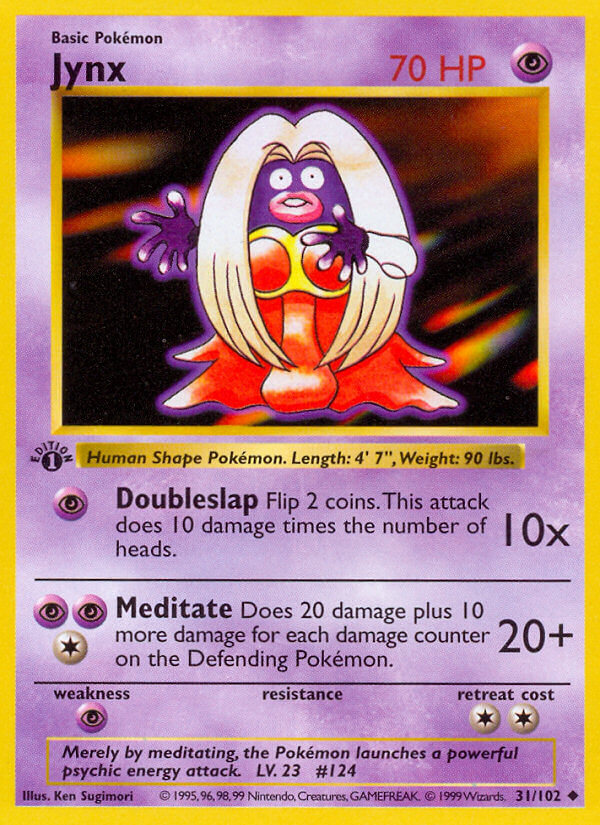 Base Set Jynx Pokémon card