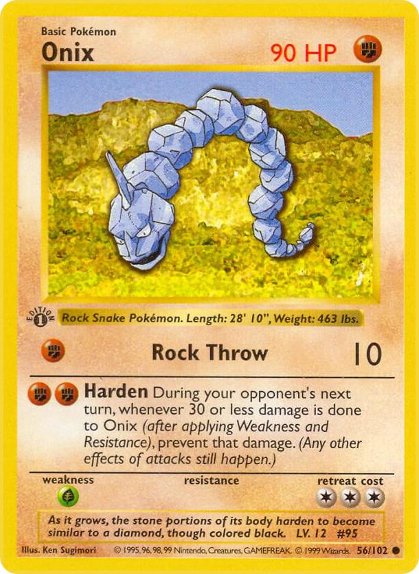 Base Set [1st-Edition] Onix [1st-Edition] Pokémon card