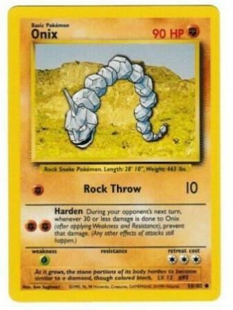 Base Set Onix [Trainer-Deck-A] Pokémon card