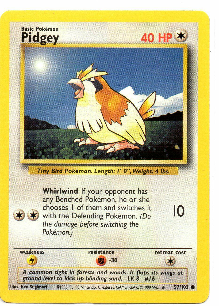 Base Set Pidgey [Trainer-Deck-B] Pokémon card