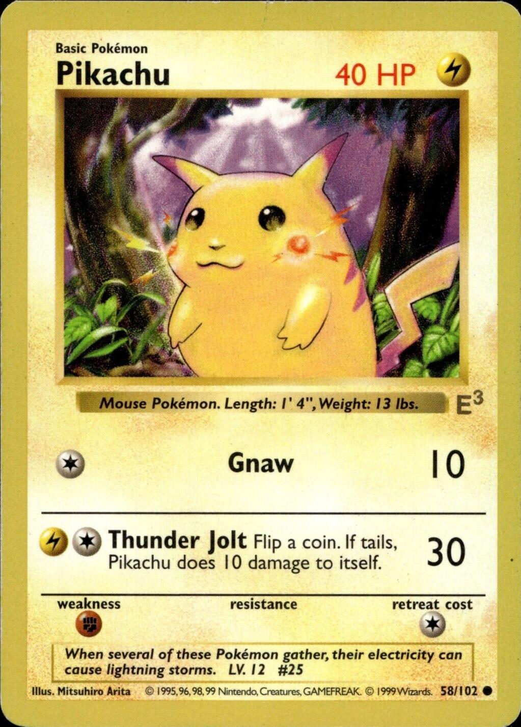 Base Set Pikachu [E3-Red-Cheeks] Pokémon card