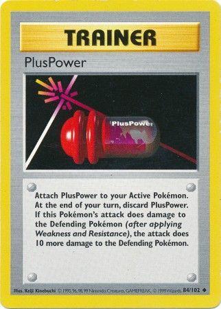 Base Set [Shadowless] PlusPower [Shadowless] Pokémon card