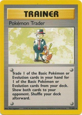 Base Set Pokemon Trader [Trainer-Deck-B] Pokémon card