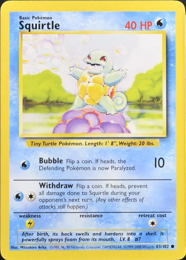 Base Set [1999-2000] Squirtle [1999-2000] Pokémon card