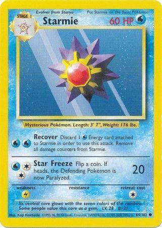 Base Set Starmie [Trainer-Deck-B] Pokémon card
