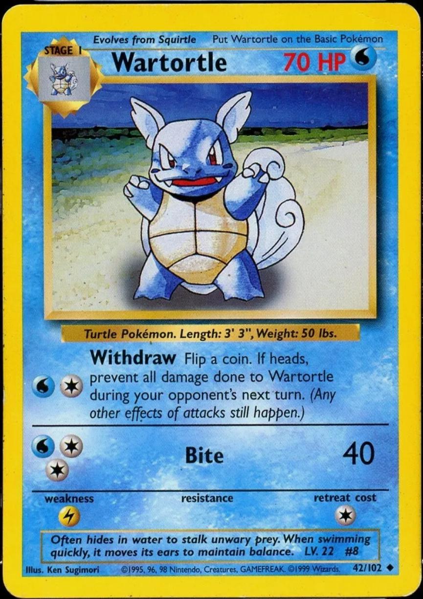 Base Set Wartortle [Evolution-Box-Error] Pokémon card
