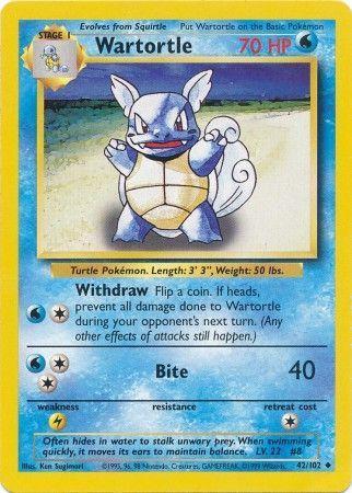 Base Set Wartortle [Trainer-Deck-B] Pokémon card