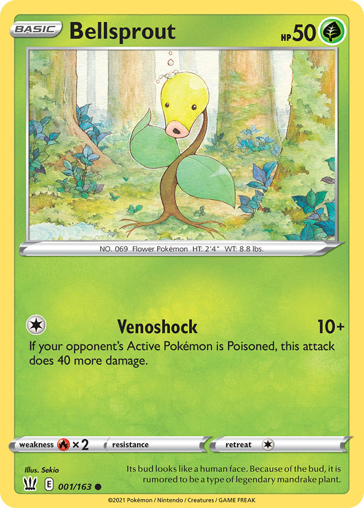 Battle Styles Bellsprout Pokémon card