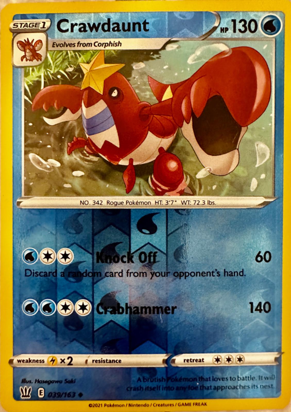 Crawdaunt [Reverse Holo]