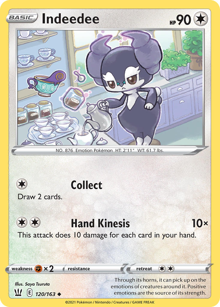 Battle Styles Indeedee Pokémon card