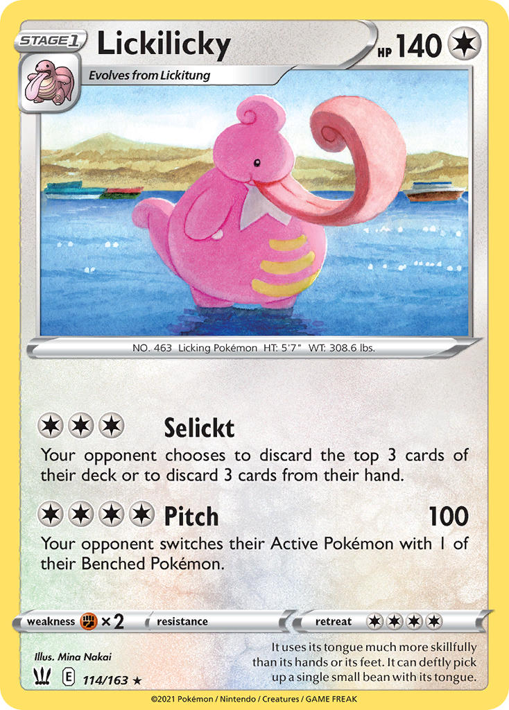 Battle Styles Lickilicky Pokémon card