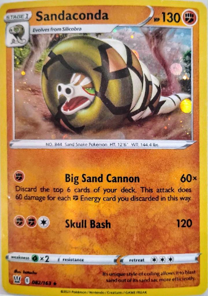 Battle Styles Sandaconda [Cosmos-Holo] Pokémon card