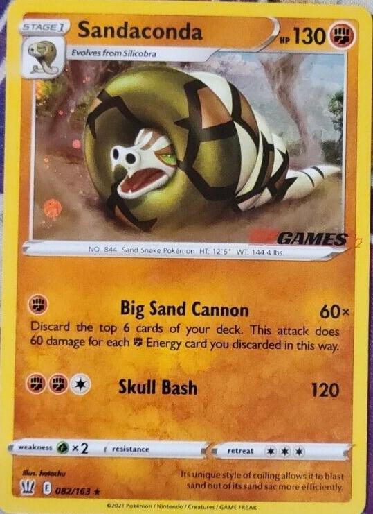 Battle Styles Sandaconda [Eb-Games] Pokémon card