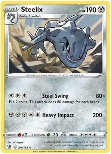 Battle Styles Steelix [Holo] Pokémon card