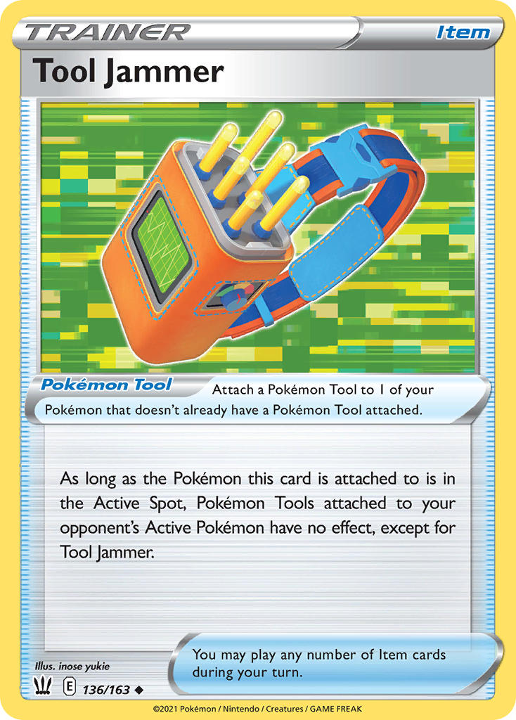 Battle Styles Tool Jammer Pokémon card
