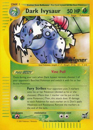 Best of Game Dark Ivysaur [Winner] Pokémon card