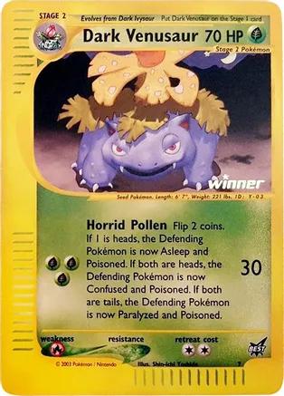 Best of Game Dark Venusaur [Winner] Pokémon card