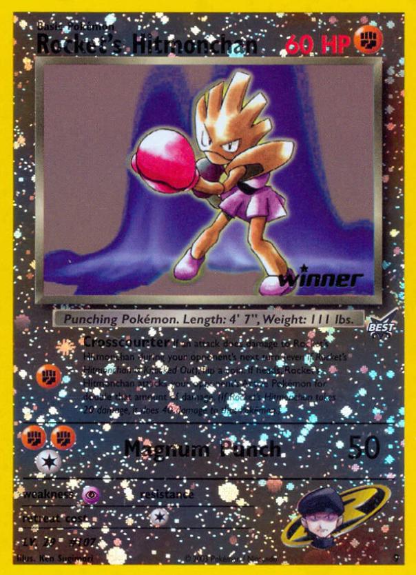 Best of Game Rocket's Hitmonchan [Winner] Pokémon card