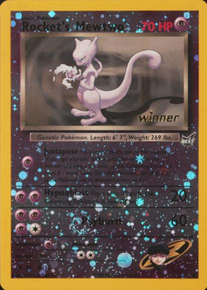 Best of Game Rocket's Mewtwo [Winner] Pokémon card
