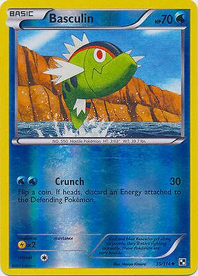 Black & White Basculin [Reverse Holo] Pokémon card