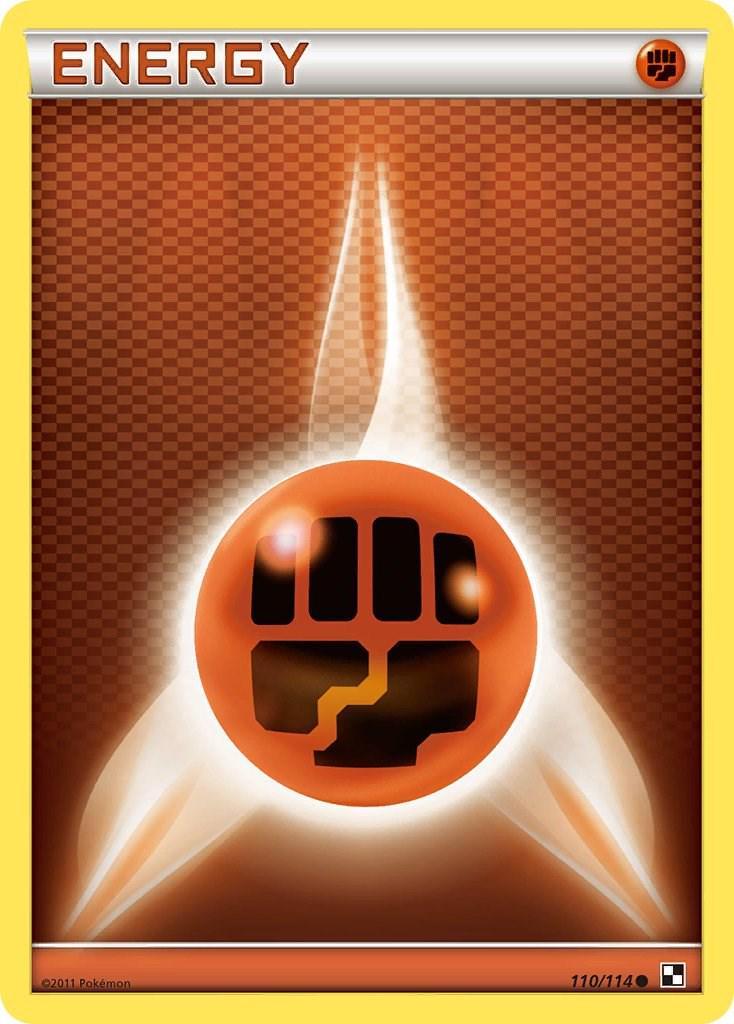Black & White Fighting Energy [Holo] Pokémon card