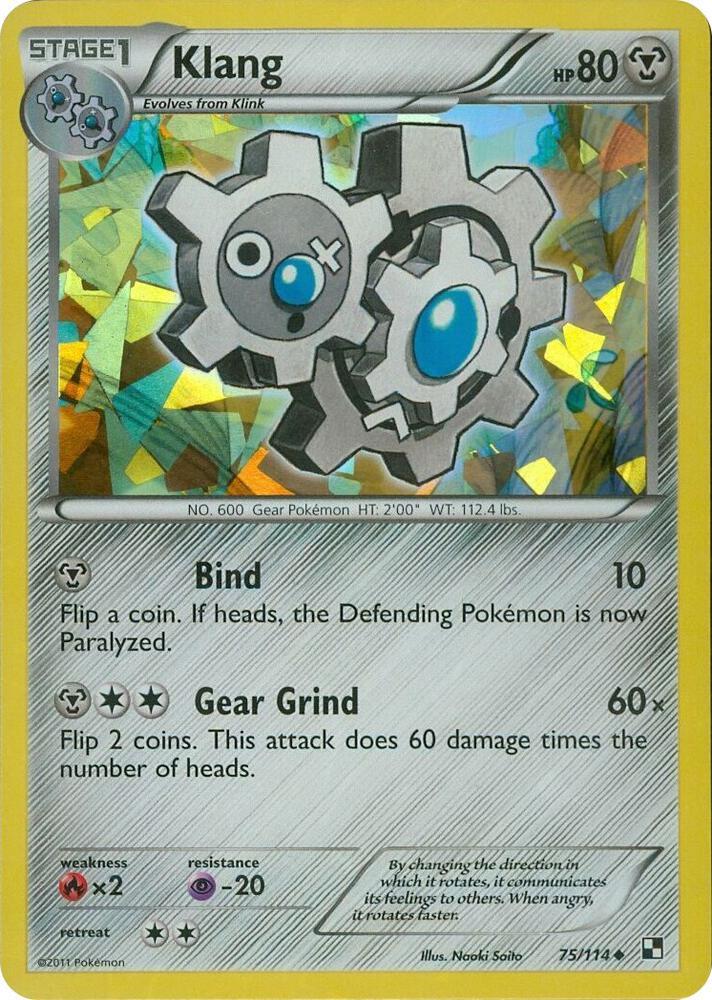 Black & White Klang [Cracked-Ice] Pokémon card