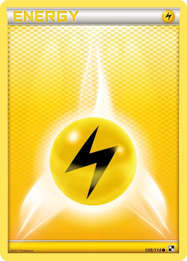 Black & White Lightning Energy [Holo] Pokémon card