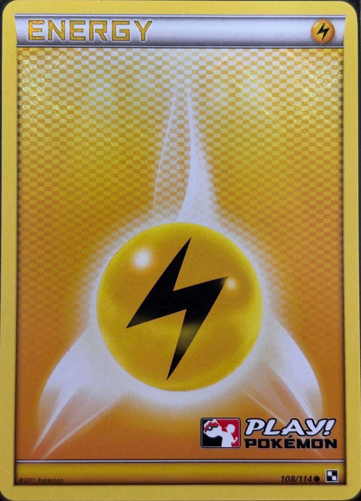 Black & White Lightning Energy [Play] Pokémon card