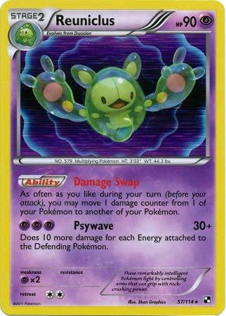 Black & White Reuniclus [Holo] Pokémon card