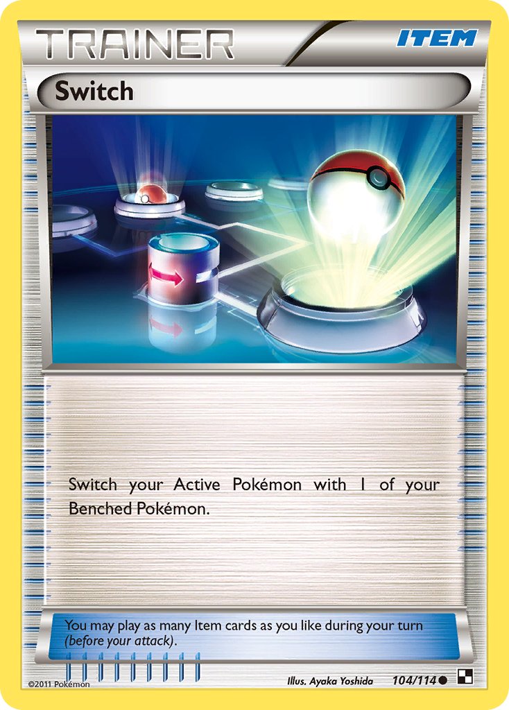 Black & White Switch Pokémon card
