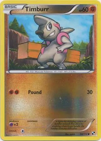 Timburr [Reverse Holo]