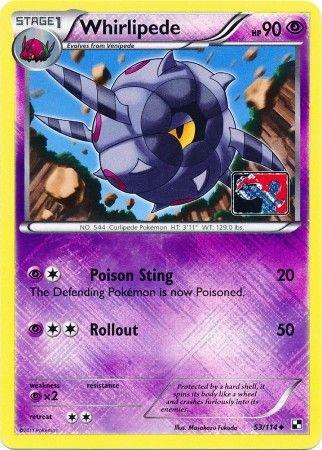 Black & White Whirlipede [League-Promo] Pokémon card