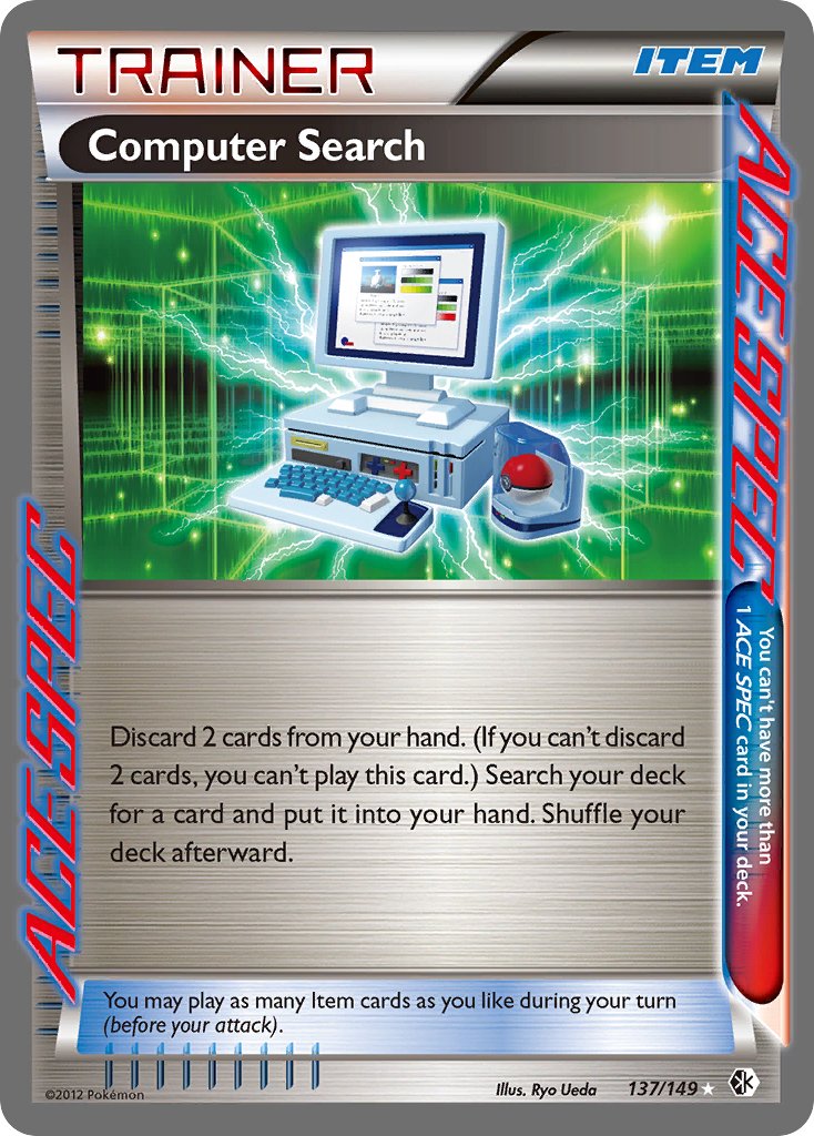 Boundaries Crossed Computer Search Pokémon card