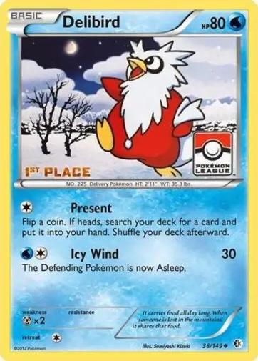 Boundaries Crossed Delibird [1st-Place-League] Pokémon card