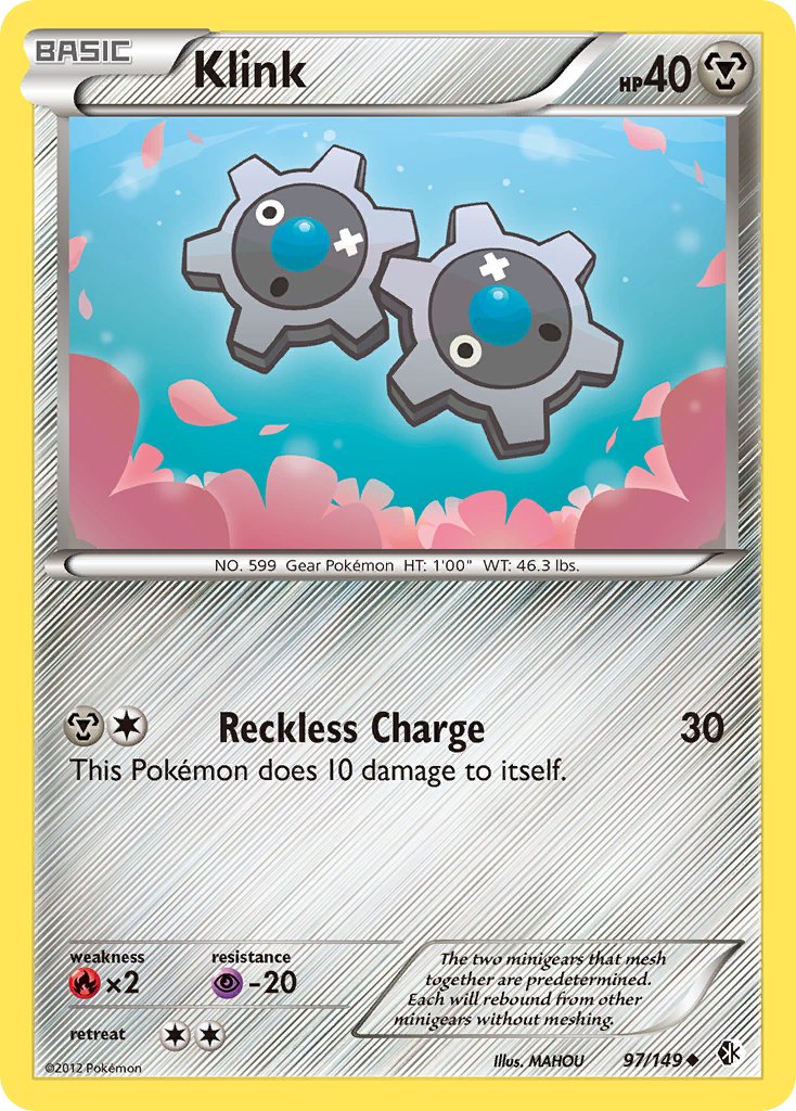 Boundaries Crossed Klink Pokémon card