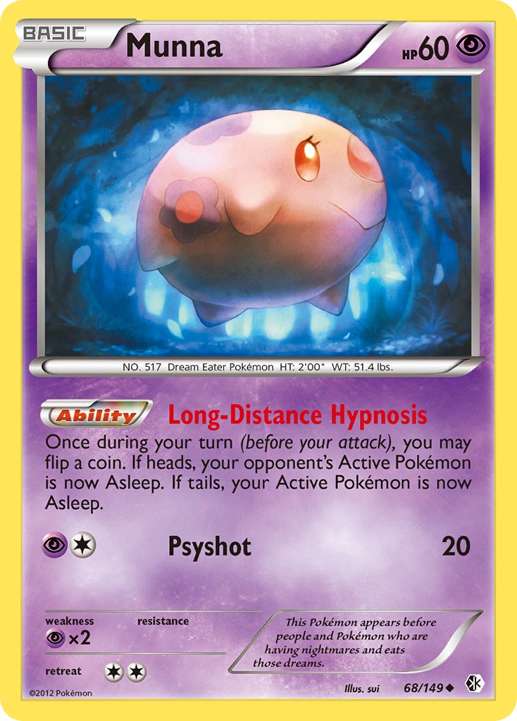 Boundaries Crossed Munna Pokémon card