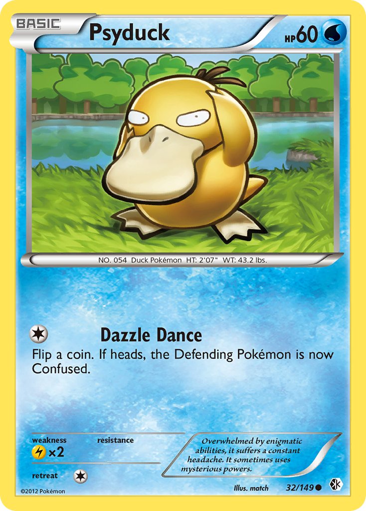 Boundaries Crossed Psyduck Pokémon card