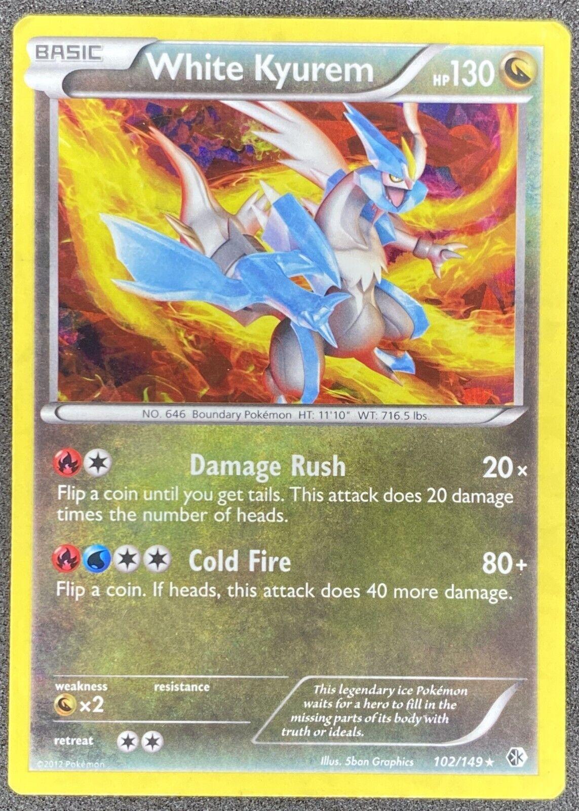 Boundaries Crossed White Kyurem [Cracked-Ice] Pokémon card