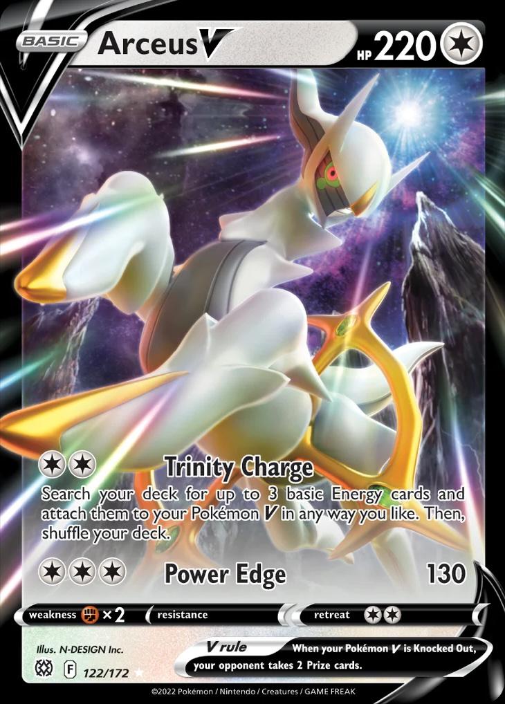 Brilliant Stars Arceus V [Metal] Pokémon card