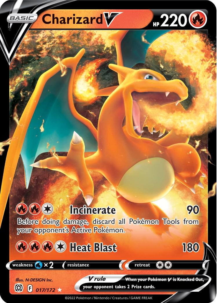 Brilliant Stars Charizard V Pokémon card